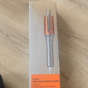 SHEGLAM Hair It-Curl One-Touch Instant Curler - Silver and Orange